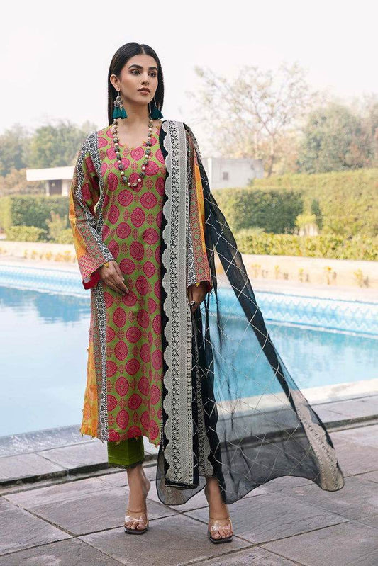 Charizma Sheen Printed Lawn Unstitched 3pcs - Jotey