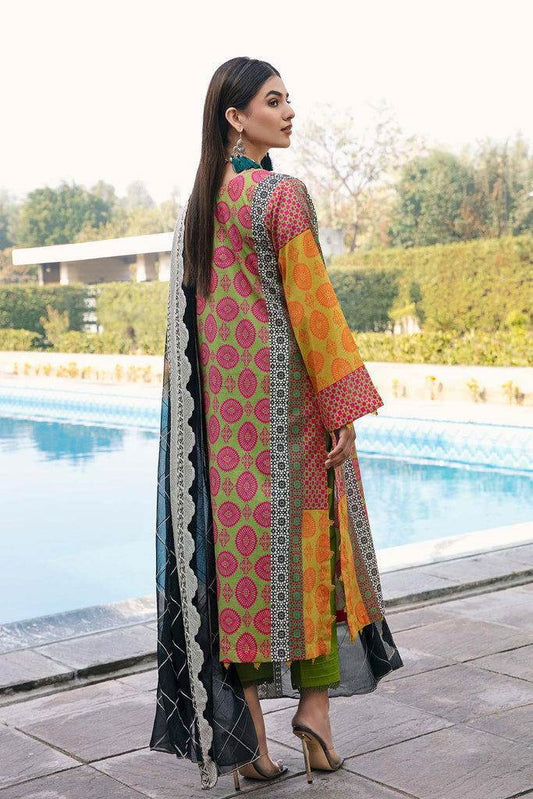Charizma Sheen Printed Lawn Unstitched 3pcs - Jotey