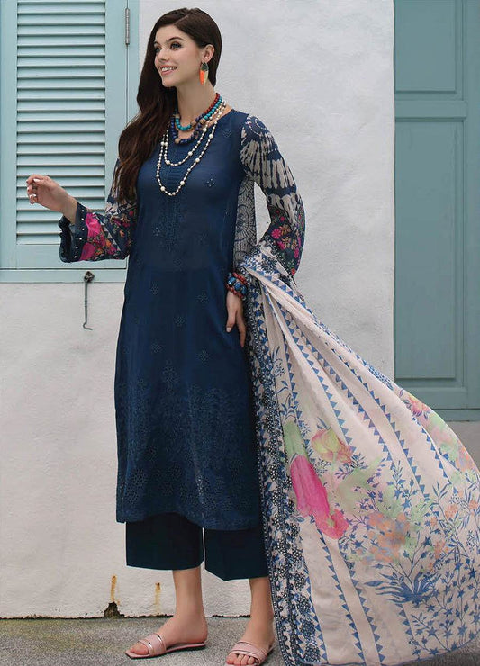 Charizma Swissmiss Emb Swiss Voil Unstitched 3pcs - Jotey