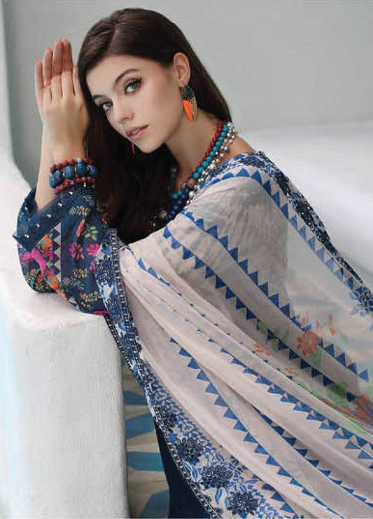 Charizma Swissmiss Emb Swiss Voil Unstitched 3pcs - Jotey