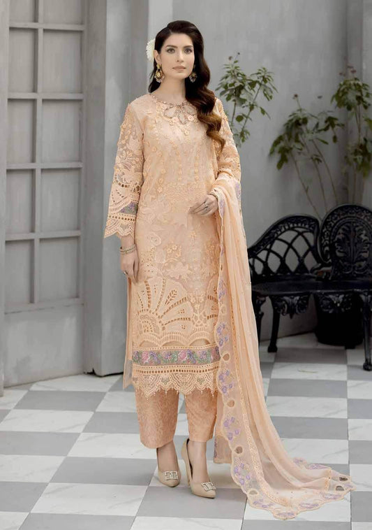 Ciera By Noors Luxury Embroidered Semi Stitched 3Pcs - Jotey