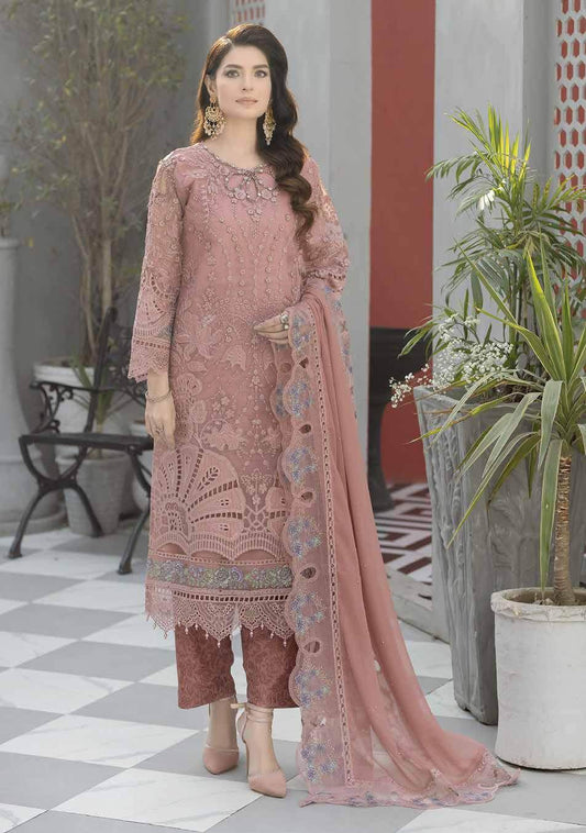 Ciera By Noors Luxury Embroidered Semi Stitched 3Pcs - Jotey