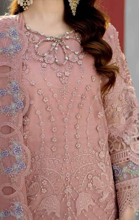 Ciera By Noors Luxury Embroidered Semi Stitched 3Pcs - Jotey