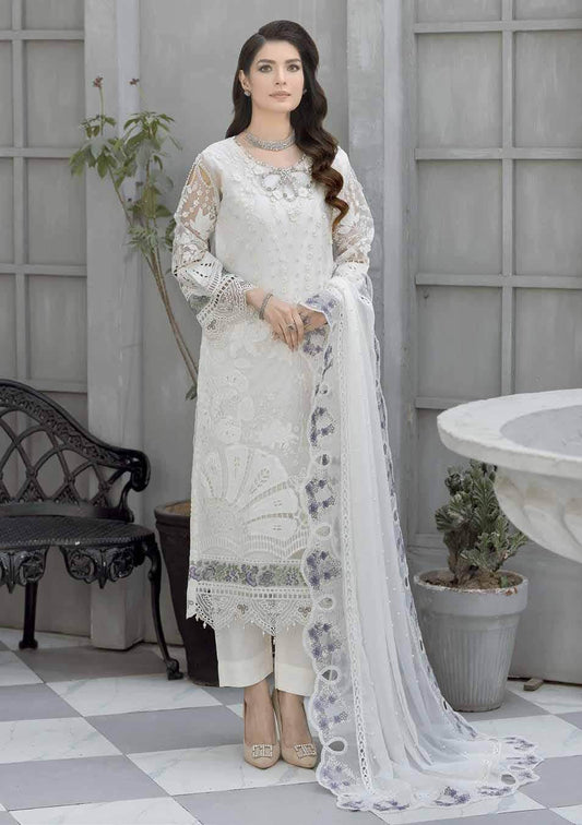 Ciera By Noors Luxury Embroidered Semi Stitched 3Pcs - Jotey