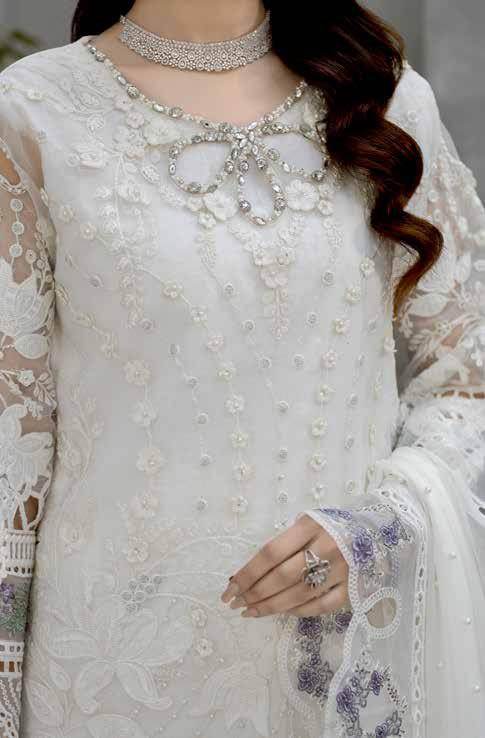 Ciera By Noors Luxury Embroidered Semi Stitched 3Pcs - Jotey