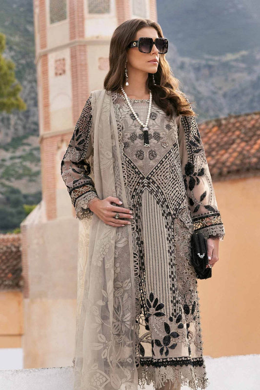 Maria B. Lawn Vol-25 Embroidered Unstitched 3pcs - Jotey