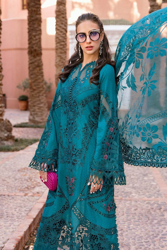 Maria B. Lawn Vol-25 Embroidered Unstitched 3pcs - Jotey