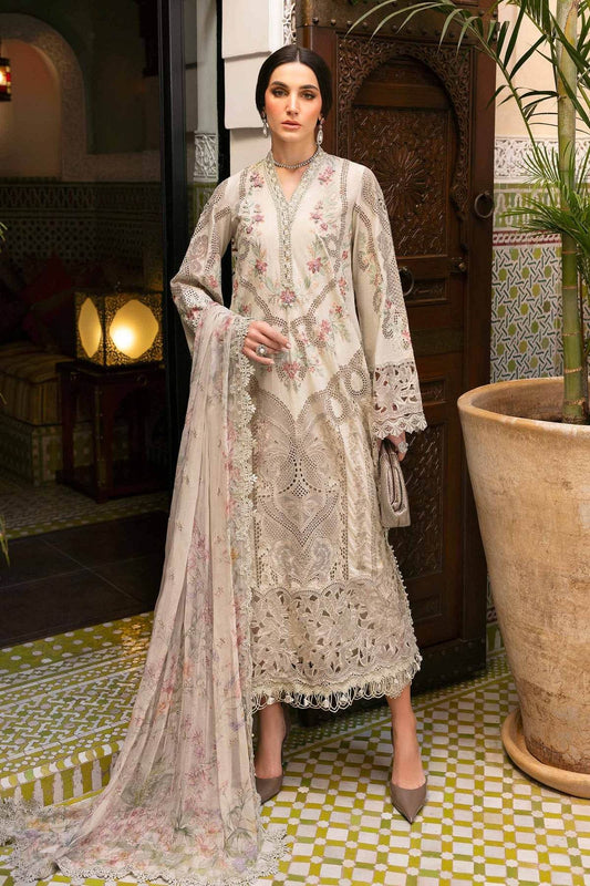 Maria B. Lawn Vol-25 Embroidered Unstitched 3pcs - Jotey