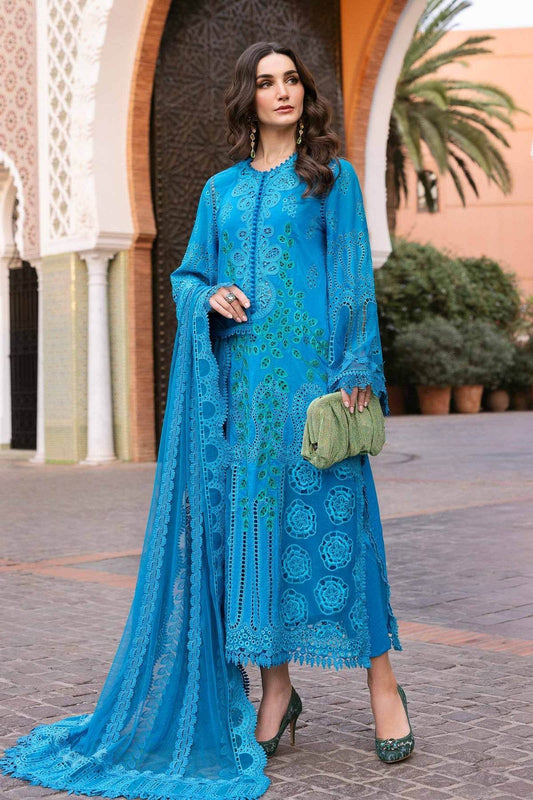 Maria B. Lawn Vol-25 Embroidered Unstitched 3pcs - Jotey