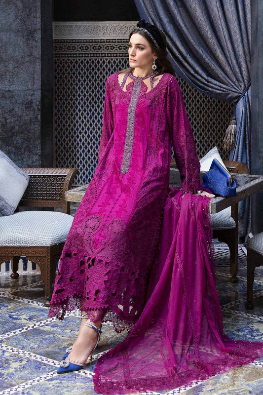 Maria B. Lawn Vol-25 Embroidered Unstitched 3pcs - Jotey