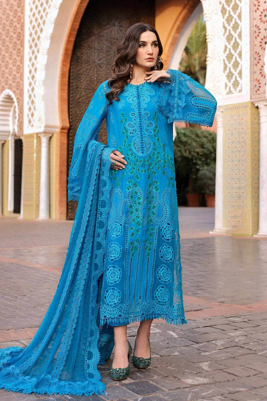 Maria B. Lawn Vol-25 Embroidered Unstitched 3pcs - Jotey