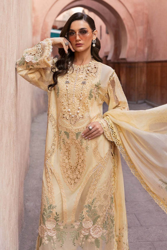 Maria B. Lawn Vol-25 Embroidered Unstitched 3pcs - Jotey