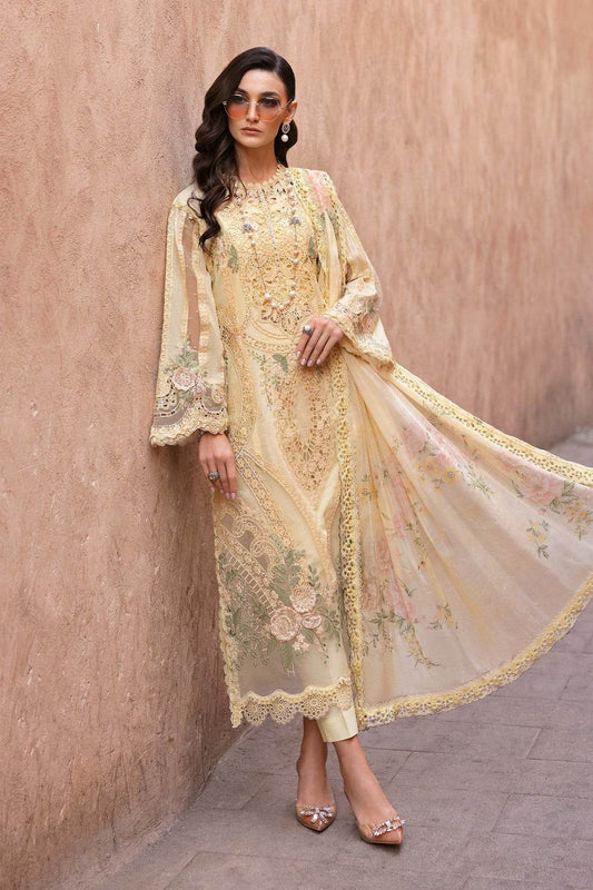 Maria B. Lawn Vol-25 Embroidered Unstitched 3pcs - Jotey