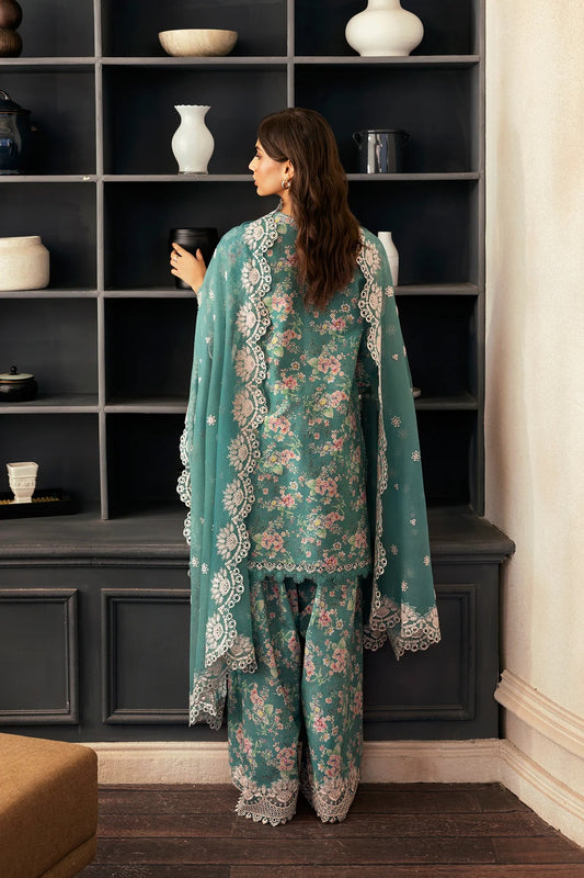 AFROZEH Day Break Embroidered Printed Lawn Unstitched 3pcs
