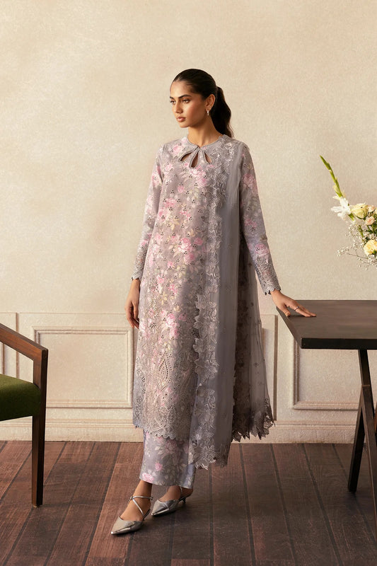 AFROZEH Day Break Embroidered Printed Lawn Unstitched 3pcs
