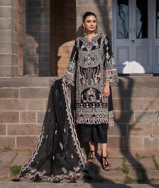 Atiya Irfan Preet Embroidered Unstitched Lawn 3pcs - Jotey