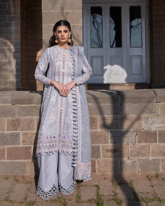 Atiya Irfan Preet Embroidered Unstitched Lawn 3pcs - Jotey