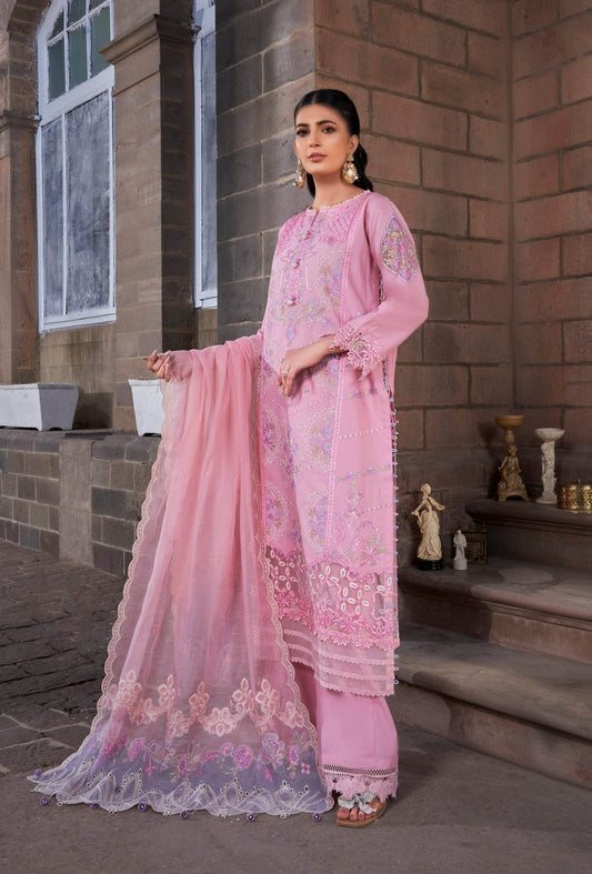 Atiya Irfan Preet Embroidered Unstitched Lawn 3pcs - Jotey