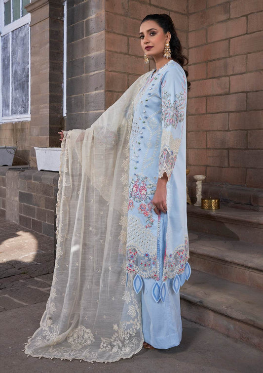 Atiya Irfan Preet Embroidered Unstitched Lawn 3pcs - Jotey