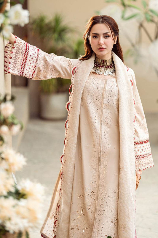 Qalamkar Sahil Embroidered Luxury Lawn 3pcs - Jotey