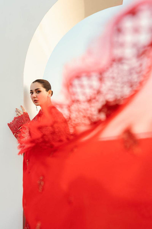 Qalamkar Sahil Embroidered Luxury Lawn 3pcs - Jotey