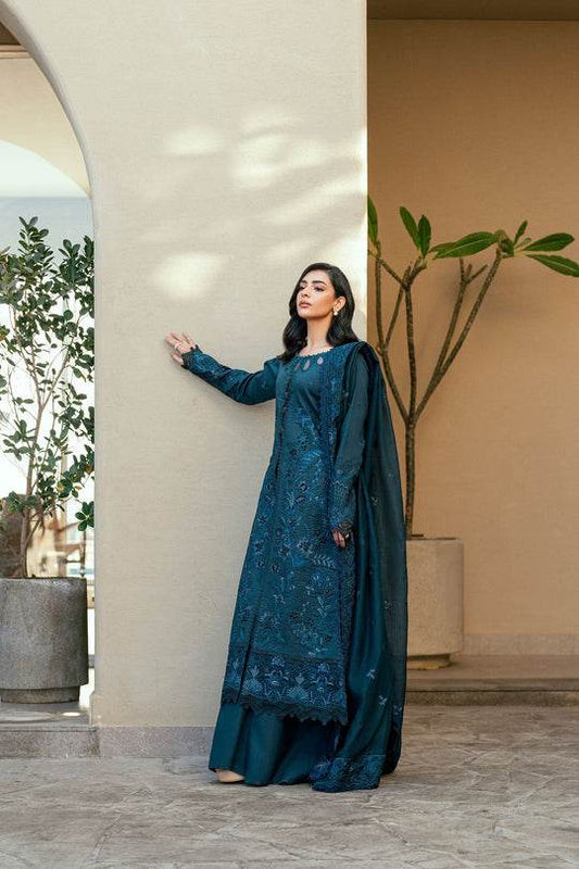 Florent Luxury Lawn Eid Edit's Embroidered Unstitched 3pcs - Jotey