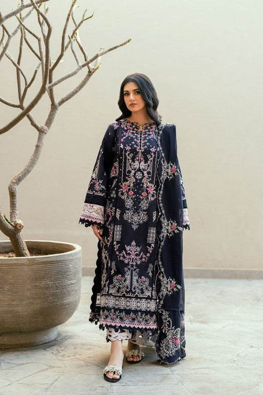 Florent Luxury Lawn Eid Edit's Embroidered Unstitched 3pcs - Jotey
