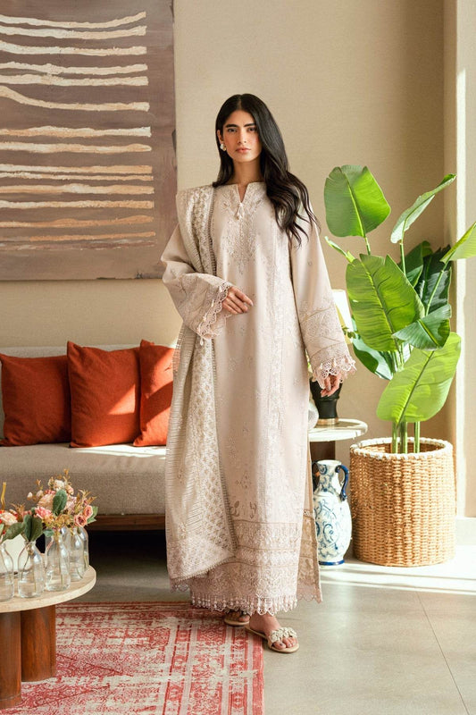 Florent Luxury Lawn Eid Edit's Embroidered Unstitched 3pcs - Jotey
