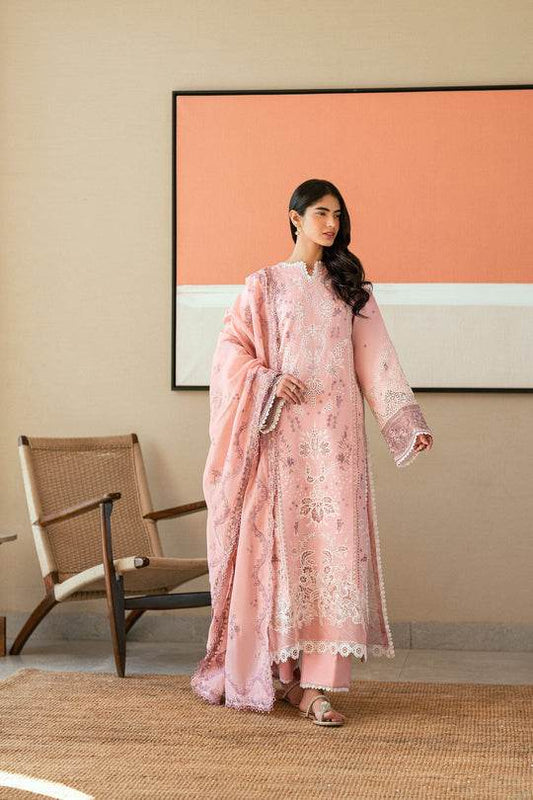 Florent Luxury Lawn Eid Edit's Embroidered Unstitched 3pcs - Jotey