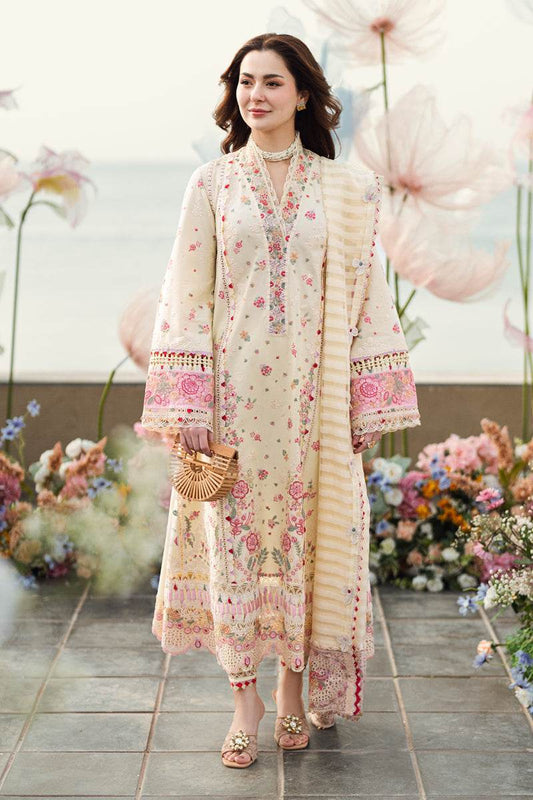 Qalamkar Sahil Embroidered Luxury Lawn 3pcs - Jotey