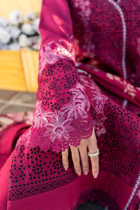 Florent Luxury Lawn Eid Edit's Embroidered Unstitched 3pcs - Jotey