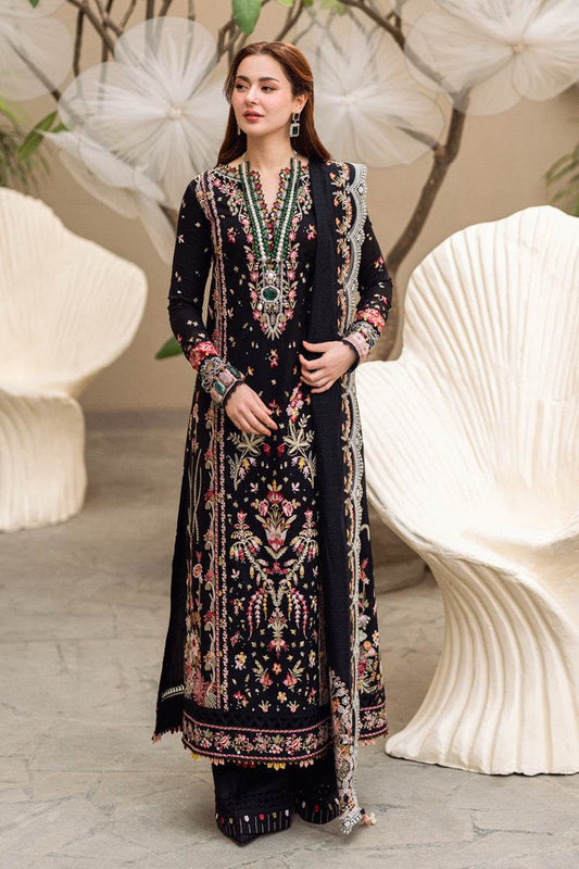 Qalamkar Sahil Embroidered Luxury Lawn 3pcs - Jotey