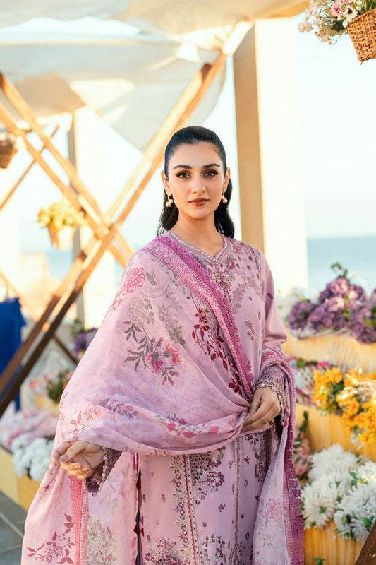 Florent Luxury Lawn Eid Edit's Embroidered Unstitched 3pcs - Jotey