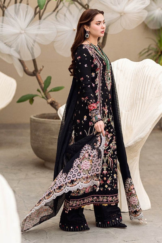Qalamkar Sahil Embroidered Luxury Lawn 3pcs - Jotey