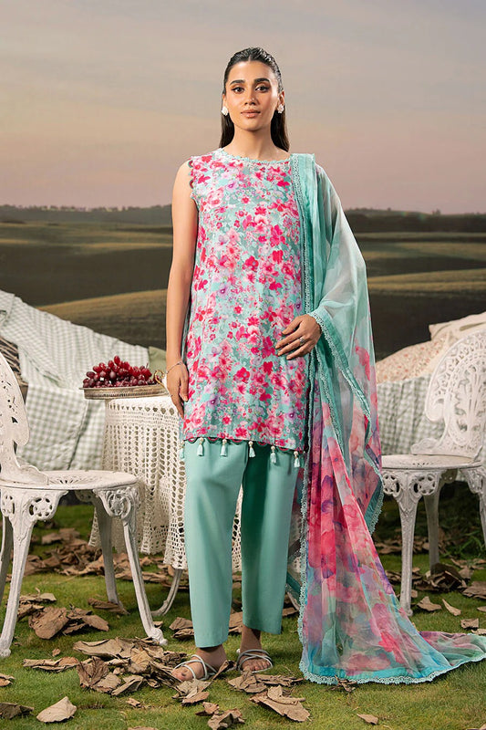 M. Basics By Maria B. Digital Printed & Embroidered Arabic Lawn Unstitched 3 Piece