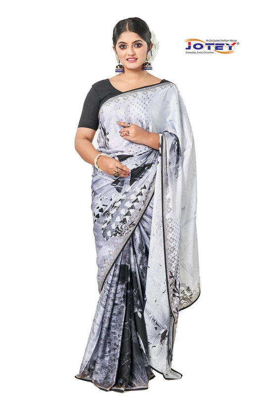 Digital Print Art Silk Saree - Jotey