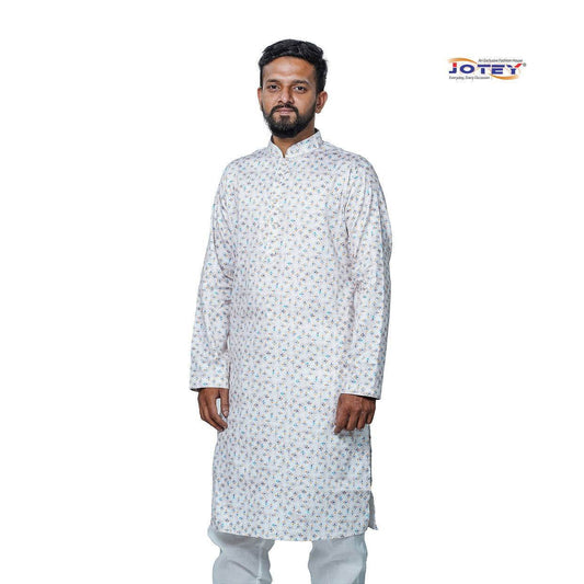 Digital Printed Cotton Panjabi - Jotey
