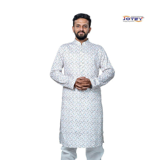 Digital Printed Cotton Panjabi - Jotey