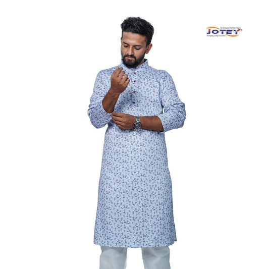 Digital Printed Cotton Panjabi - Jotey