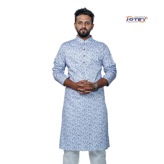 Digital Printed Cotton Panjabi - Jotey