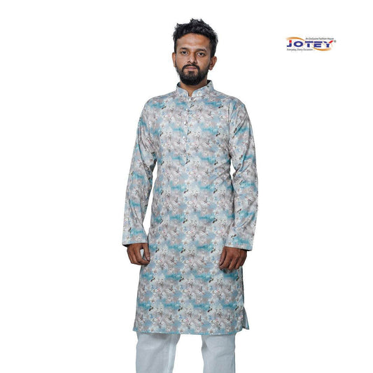 Digital Printed Cotton Panjabi - Jotey