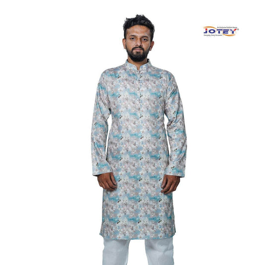 Digital Printed Cotton Panjabi - Jotey