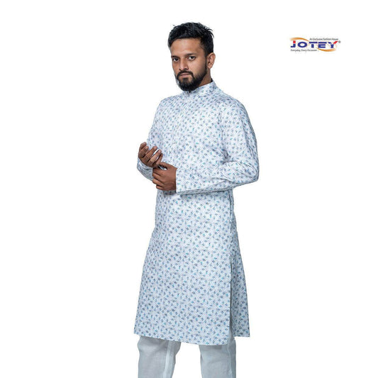 Digital Printed Cotton Panjabi - Jotey