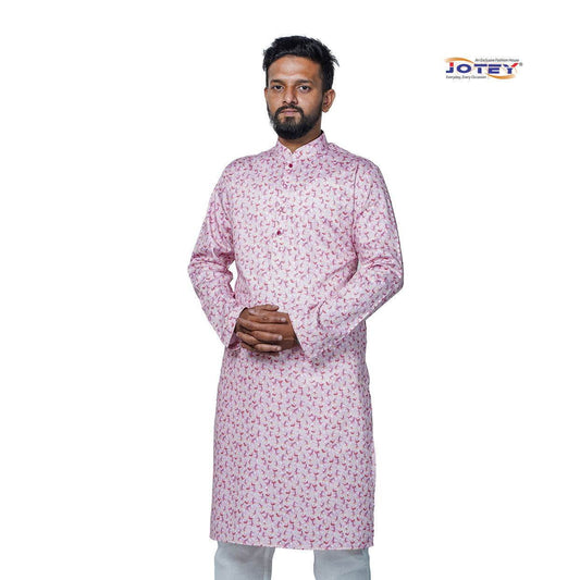 Digital Printed Cotton Panjabi - Jotey