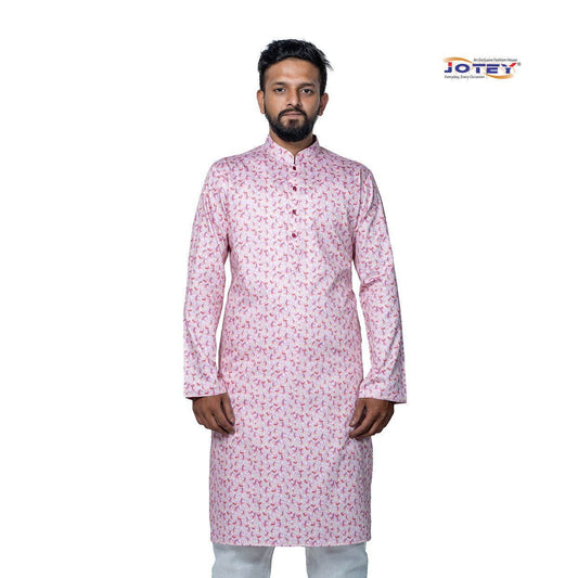 Digital Printed Cotton Panjabi - Jotey