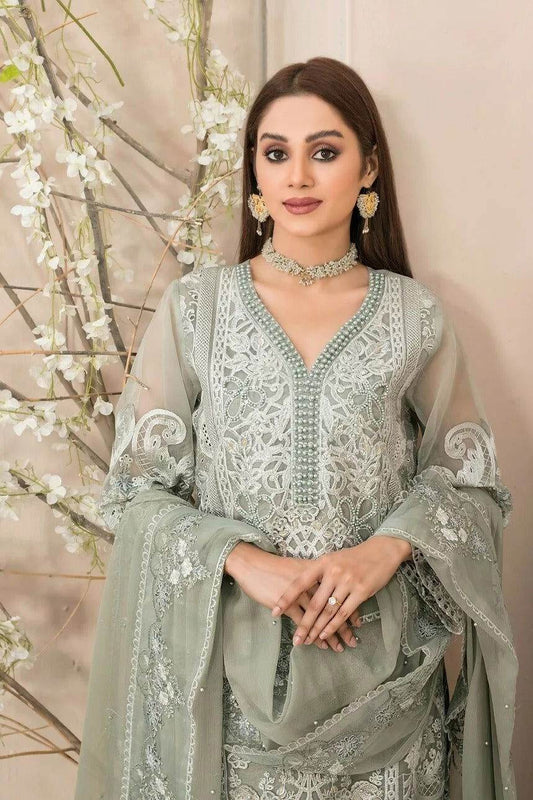 Dilaab By Tawakkal Embroidered Semi Stitched 3pcs - Jotey