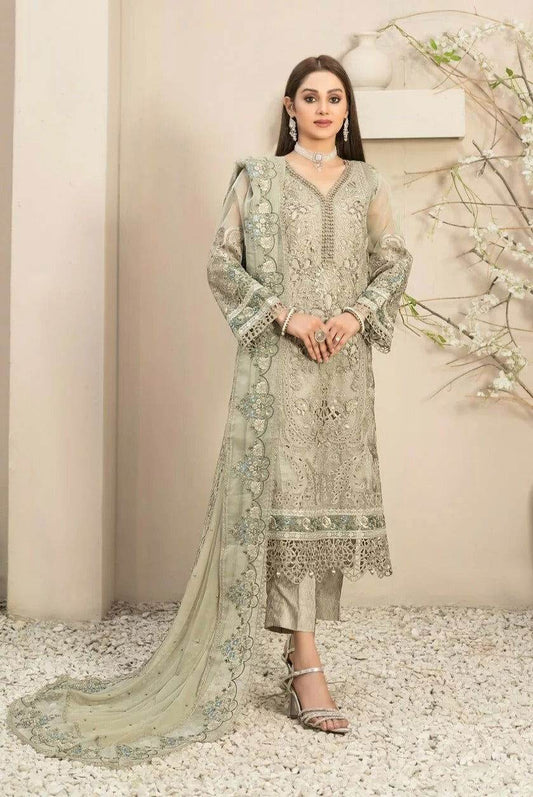 Dilaab By Tawakkal Embroidered Semi Stitched 3pcs - Jotey