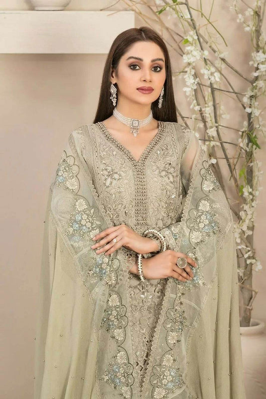 Dilaab By Tawakkal Embroidered Semi Stitched 3pcs - Jotey