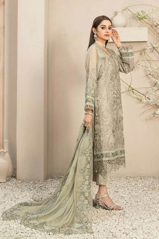 Dilaab By Tawakkal Embroidered Semi Stitched 3pcs - Jotey