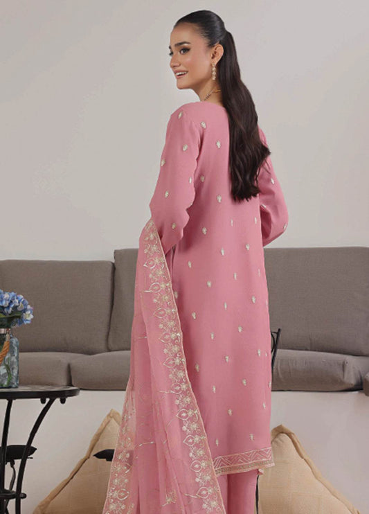 Azure By Bin Hameed Luxury Chiffon Embroidered Semi-Stitched 3pcs - Jotey